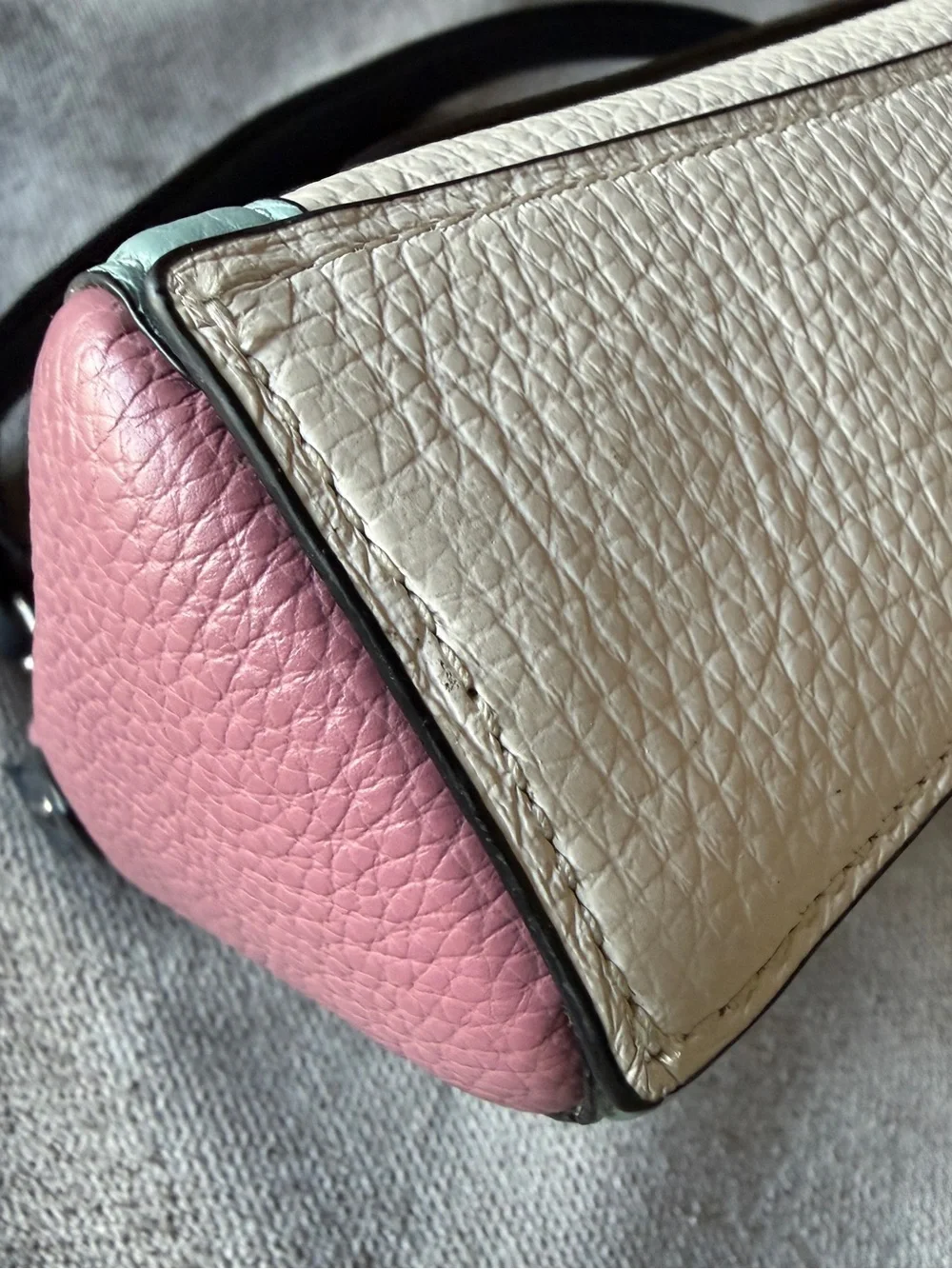 COACH Jade Shoulder Bag in Colorblock Pebble Leather 2730